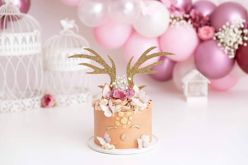 Clearwater Fl,  Custom Deer and Butterfly Smash Cake